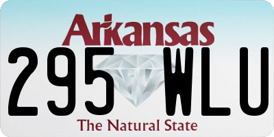 AR license plate 295WLU