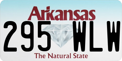 AR license plate 295WLW