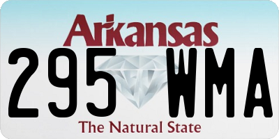 AR license plate 295WMA