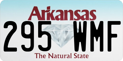 AR license plate 295WMF
