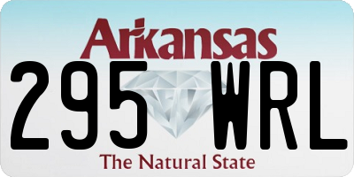 AR license plate 295WRL