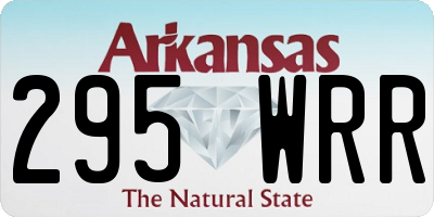 AR license plate 295WRR