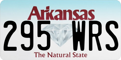 AR license plate 295WRS