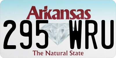 AR license plate 295WRU
