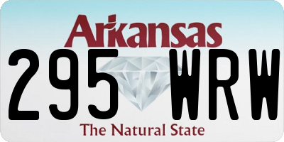 AR license plate 295WRW