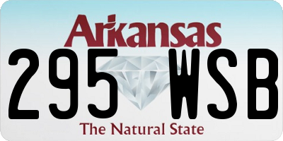 AR license plate 295WSB
