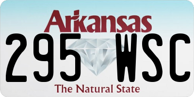 AR license plate 295WSC