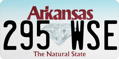 AR license plate 295WSE