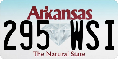 AR license plate 295WSI