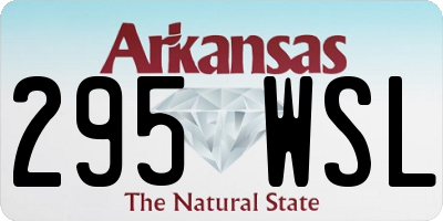 AR license plate 295WSL