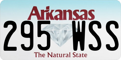 AR license plate 295WSS