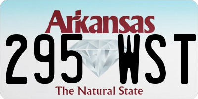 AR license plate 295WST