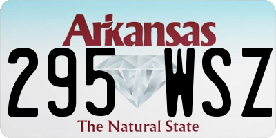 AR license plate 295WSZ