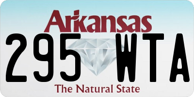 AR license plate 295WTA