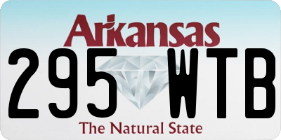 AR license plate 295WTB