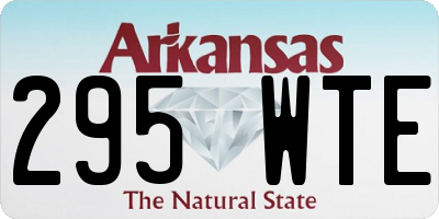 AR license plate 295WTE
