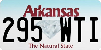 AR license plate 295WTI