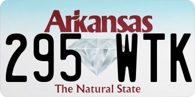 AR license plate 295WTK