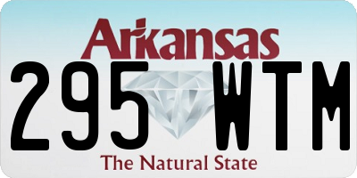 AR license plate 295WTM
