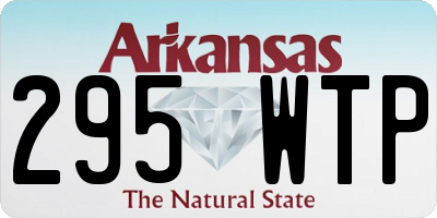 AR license plate 295WTP