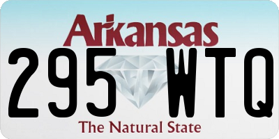 AR license plate 295WTQ