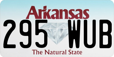 AR license plate 295WUB