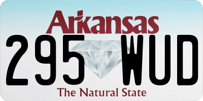 AR license plate 295WUD