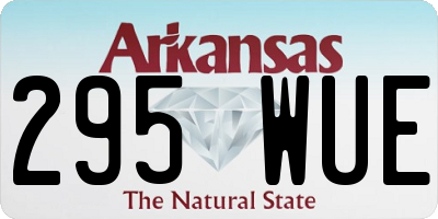 AR license plate 295WUE