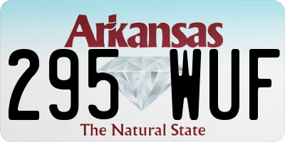 AR license plate 295WUF