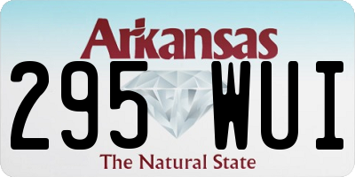 AR license plate 295WUI