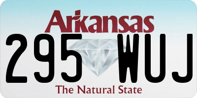 AR license plate 295WUJ