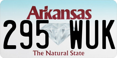 AR license plate 295WUK