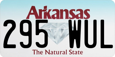 AR license plate 295WUL
