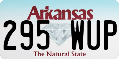 AR license plate 295WUP