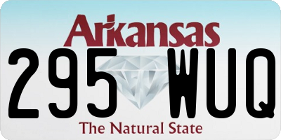 AR license plate 295WUQ