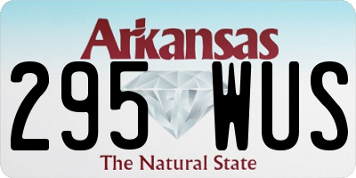 AR license plate 295WUS