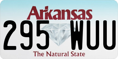 AR license plate 295WUU