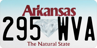 AR license plate 295WVA