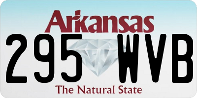AR license plate 295WVB