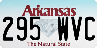 AR license plate 295WVC