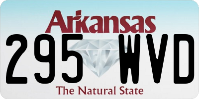 AR license plate 295WVD