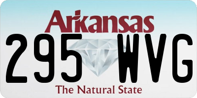 AR license plate 295WVG