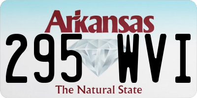 AR license plate 295WVI