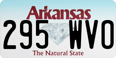 AR license plate 295WVO