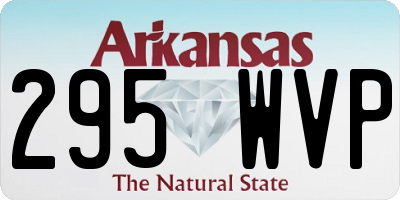 AR license plate 295WVP