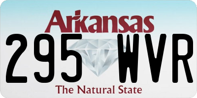 AR license plate 295WVR