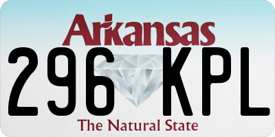 AR license plate 296KPL