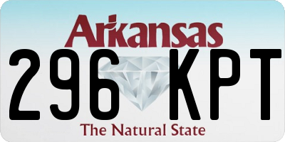 AR license plate 296KPT