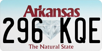 AR license plate 296KQE