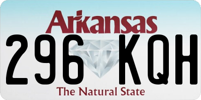 AR license plate 296KQH